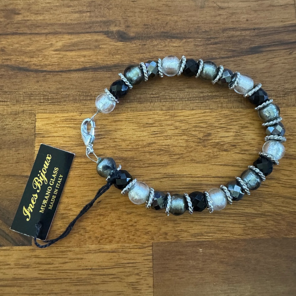 Murano Glass Bead Bracelet